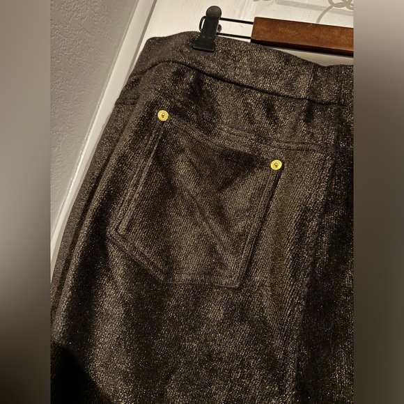 Michael Kors XL Gold Brown Shimmer Pants - Picture 8 of 16